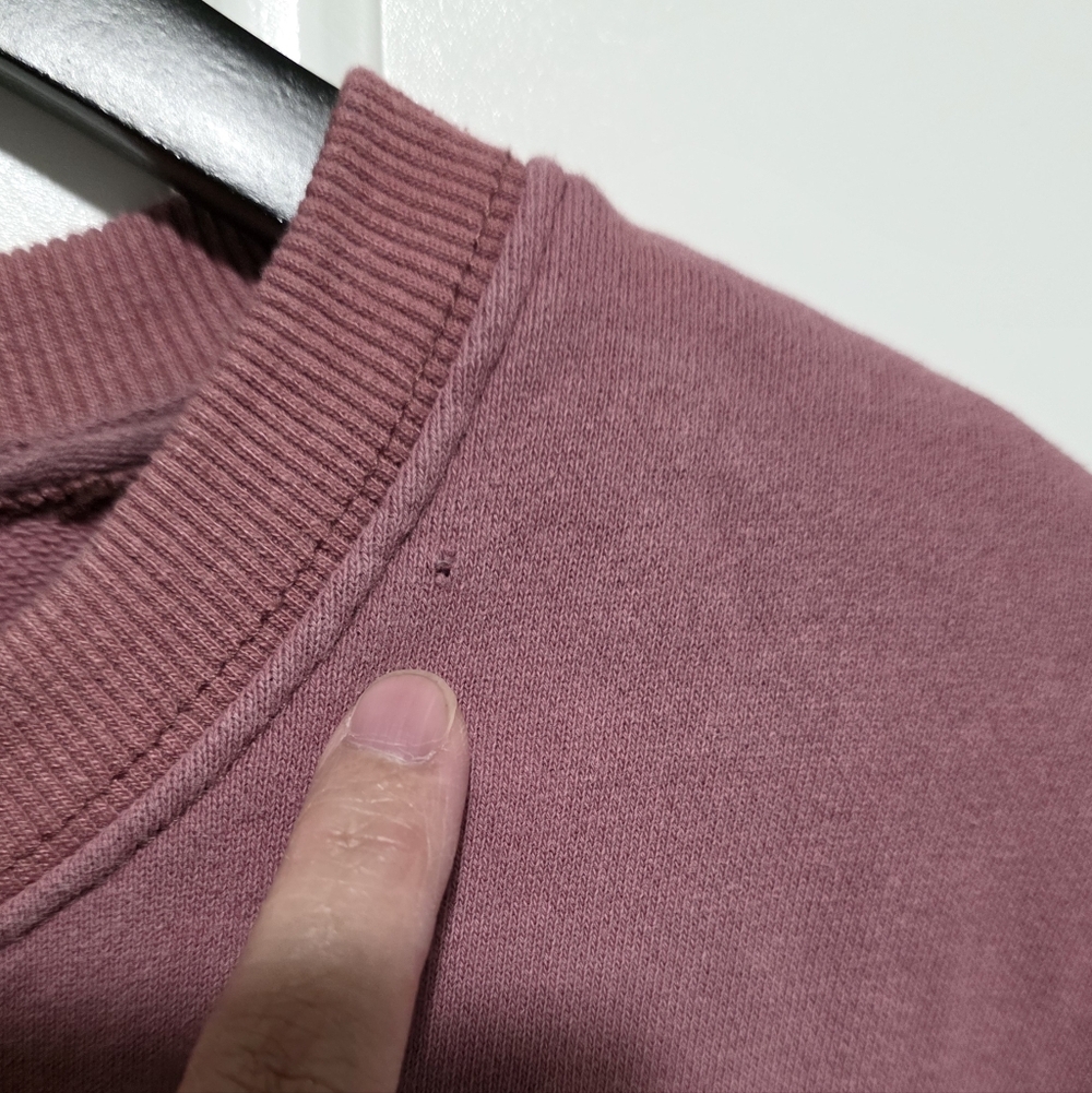 HBAT Kanye West Sunday Service Trust God Sweatshirt Pink Distressed Raw Hem - Picture 15 of 16